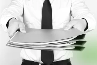 Icon for the process of submitting all necessary legal and official documents for a company formation application.