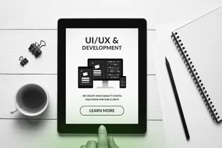 Focuses on the screen content and the activity, which relates to digital services and design.