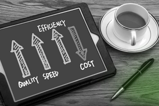 Icon representing the benefit of Cost Efficiency achieved through optimized operations and smart financial management.