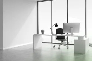 Modern office interior representing registered office address services for business setup.